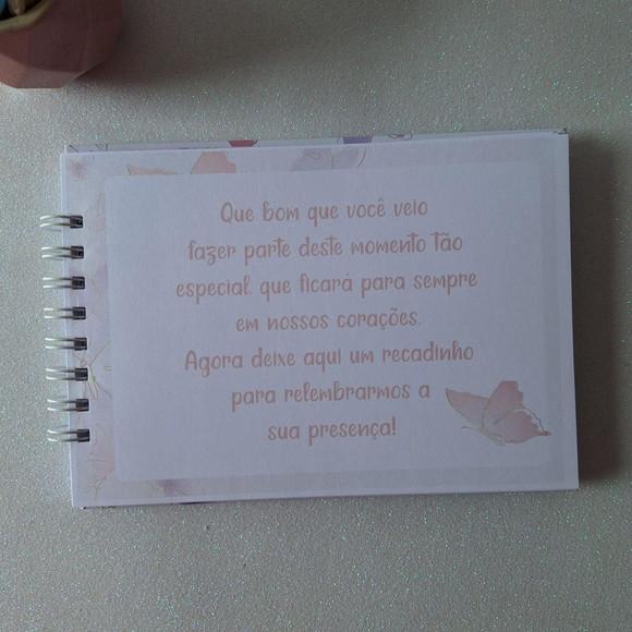Caderno de Recados Chá de Bebê Borboleta