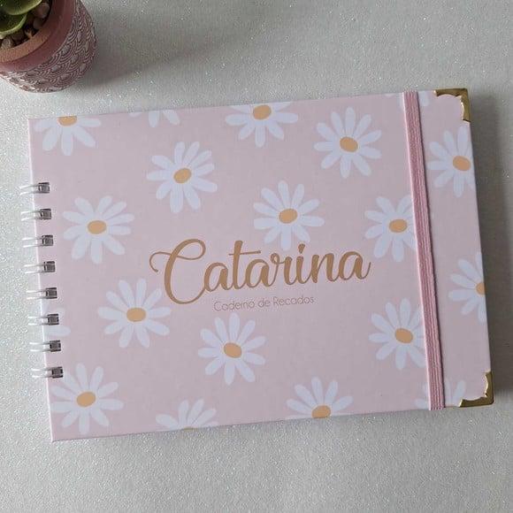 Caderno de Recados Chá de Bebê Margaridas