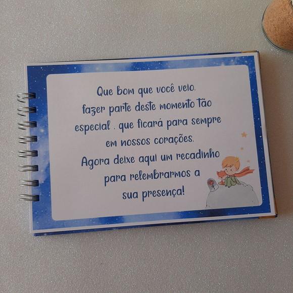 Caderno de Recados Chá de Bebê Pequeno Príncipe