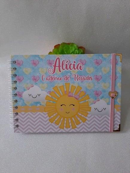 Caderno de Recados Chá de Bebê Sol