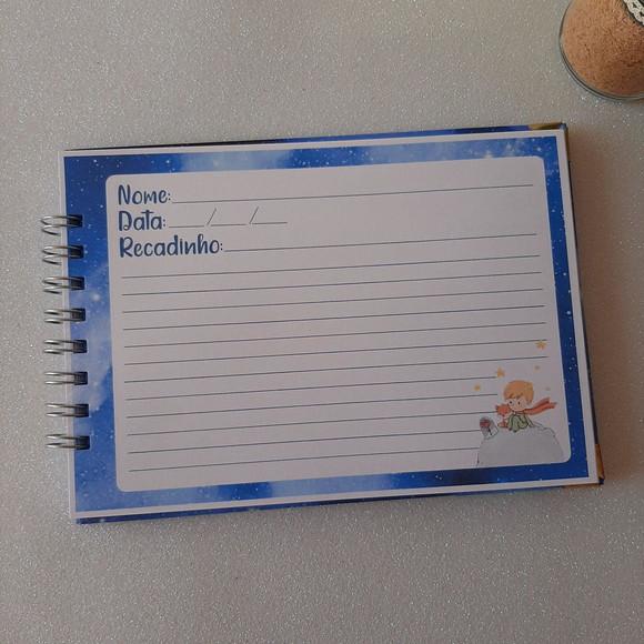 Caderno de Recados Chá de Bebê Pequeno Príncipe