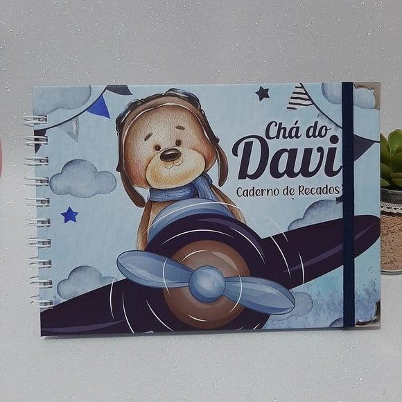 Caderno de Recados Chá de Bebê Ursinho