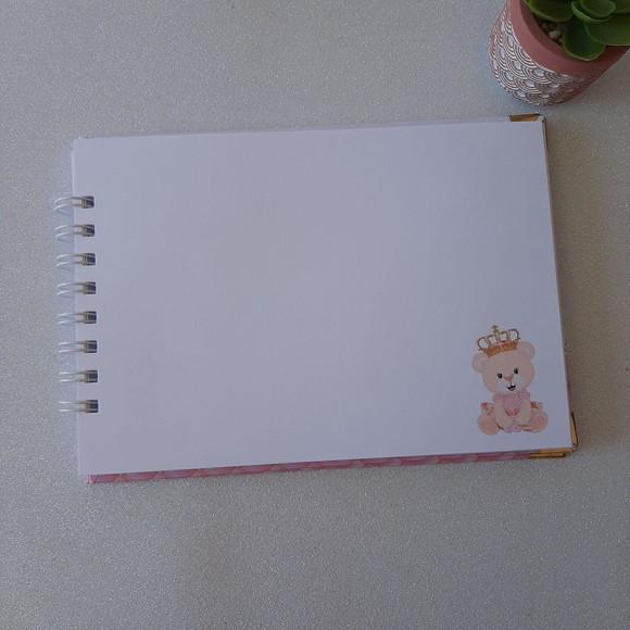 Caderno de Recados Chá de Bebê Ursinha