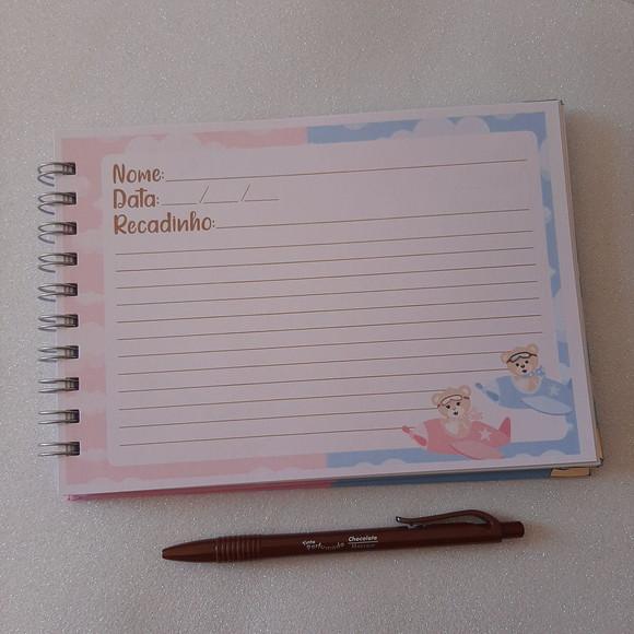 Caderno de Recados Chá Revelação