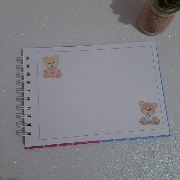 Caderno de Recados Chá Revelação