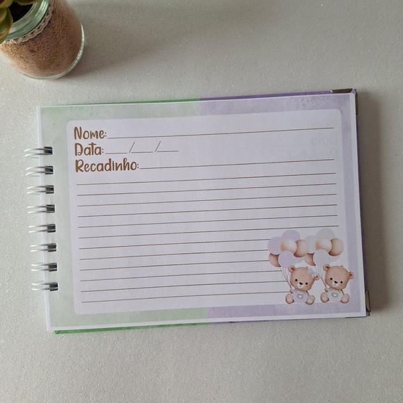Caderno de Recados Chá Revelação Ursinhos