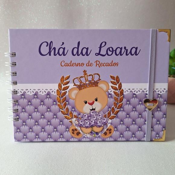 Caderno de Recados Ursinha Lilás