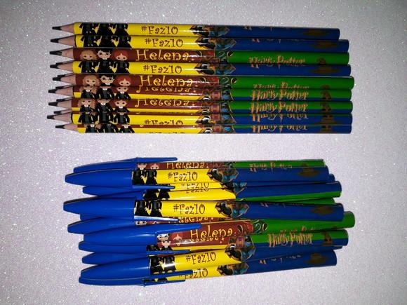 Caneta + Lápis Harry Potter