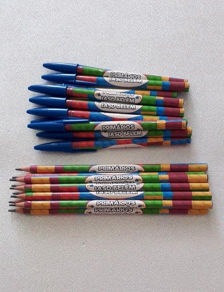 Caneta + Lápis Lego