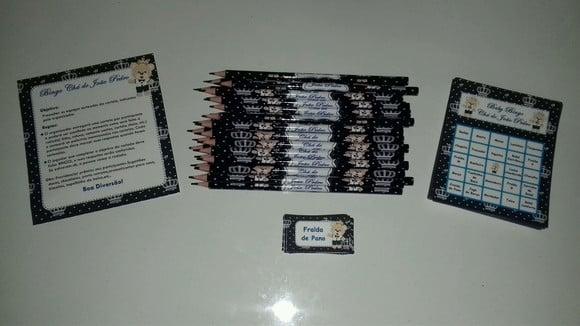 Cartela de Bingo + Lápis Personalizado