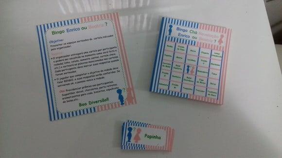 Cartela de Bingo + Lápis Personalizado