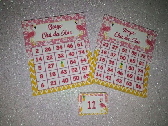 Cartela de Bingo Chá de Cozinha