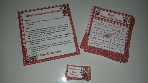 Cartela de Bingo para Chá de Bebê