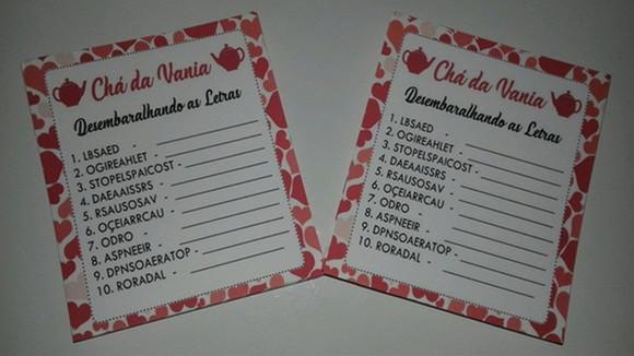 Desembaralhando as Letras + Caça Palavras