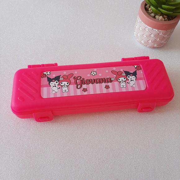 Estojo, Lapis, Borracha e Chaveiro Hello Kitty
