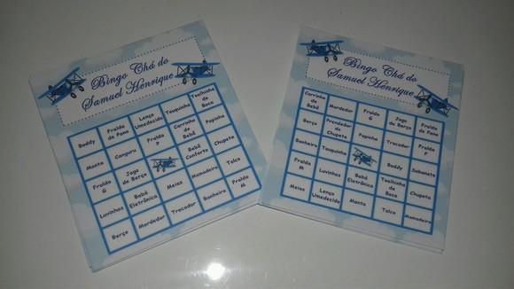 Kit 3 Brincadeiras Chá de Bebê + Lápis Aviador