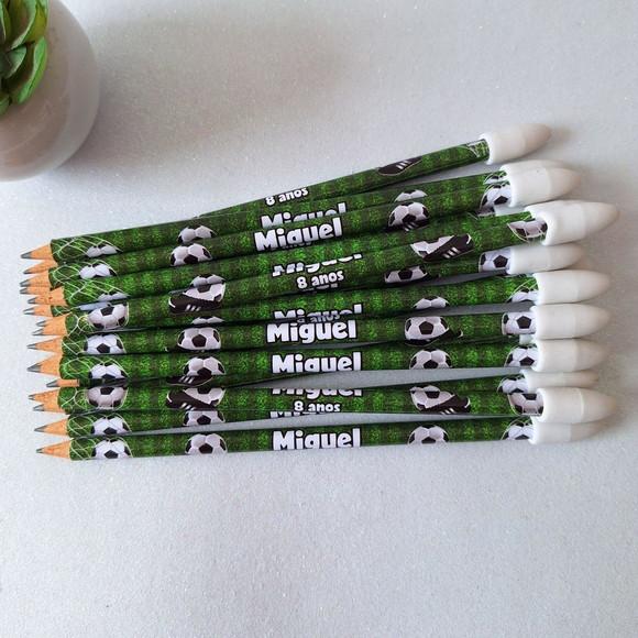 Lapis com Ponteira de Borracha Futebol
