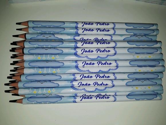 Lapis Personalizados Cha de Bebê