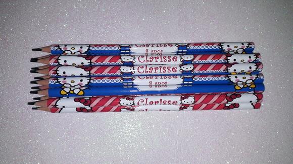 Lapis Personalizados Hello Kity