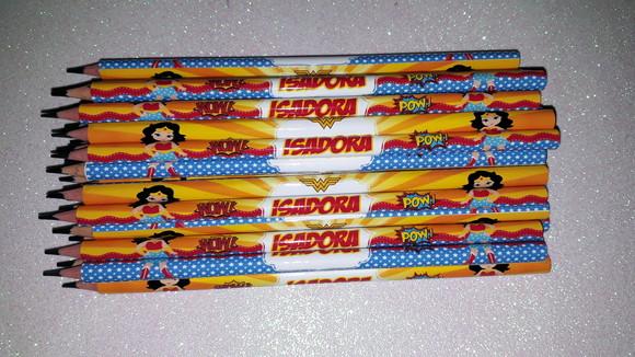 Lapis Personalizados Mulher Maravilha