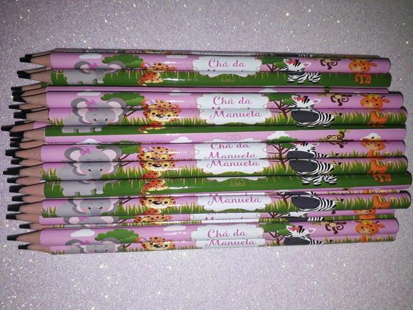 Lapis Personalizados Safari Menina