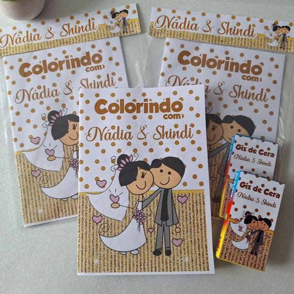 Livrinho de Colorir Casamento