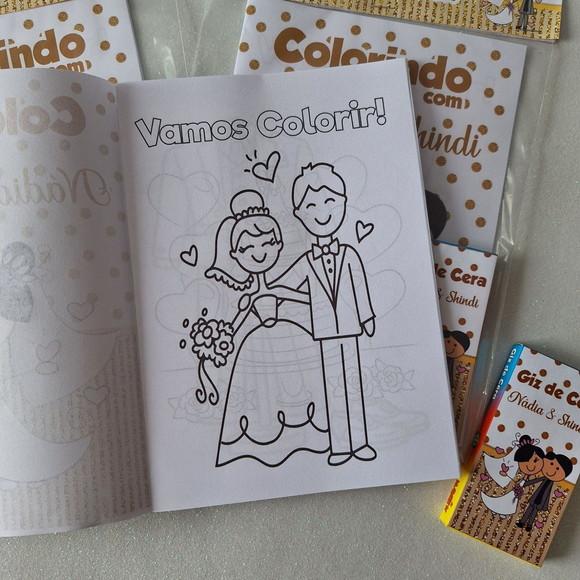 Livrinho de Colorir Casamento