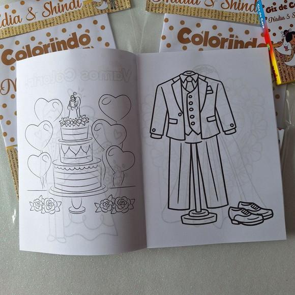 Livrinho de Colorir Casamento