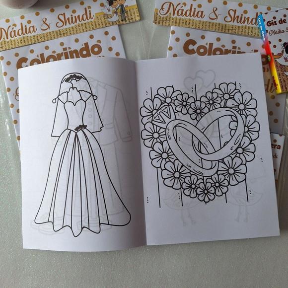 Livrinho de Colorir Casamento
