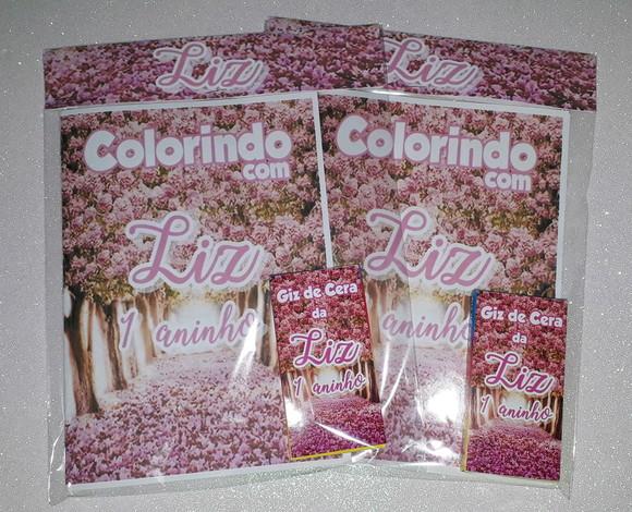 Livrinho de Colorir Flores