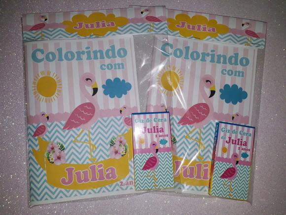 Livrinho de Colorir Flamingo