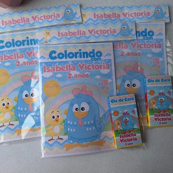 Livrinho de Colorir Galinha