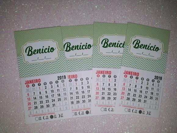 Mini Calendário 2021