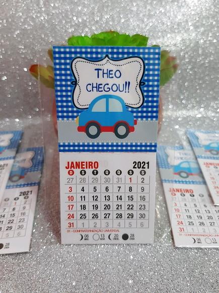 Mini Calendário Carrinho