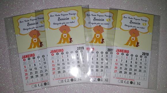 Mini Calendário Bebê