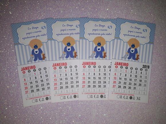 Mini Calendário Bebê