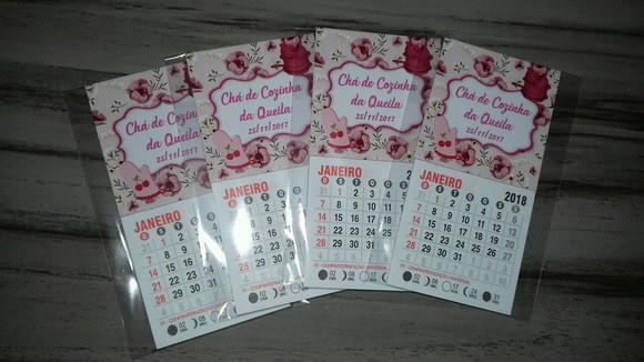 Mini Calendário Chá de Cozinha
