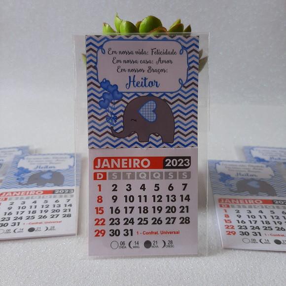 Mini Calendário Elefantinho 2023