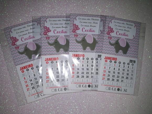 Mini Calendário Elefantinho