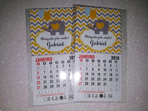 Mini Calendário Elefantinho