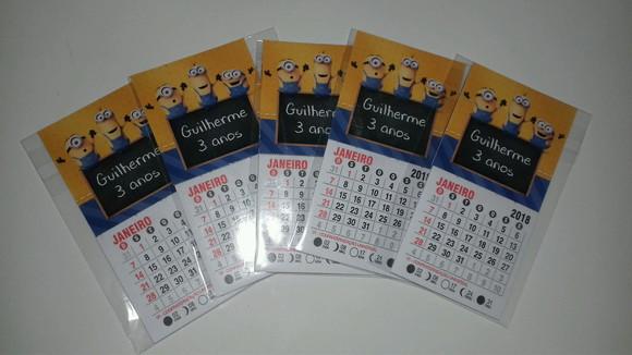Mini Calendário Minions