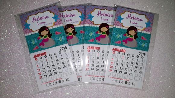 Mini Calendário Sereia