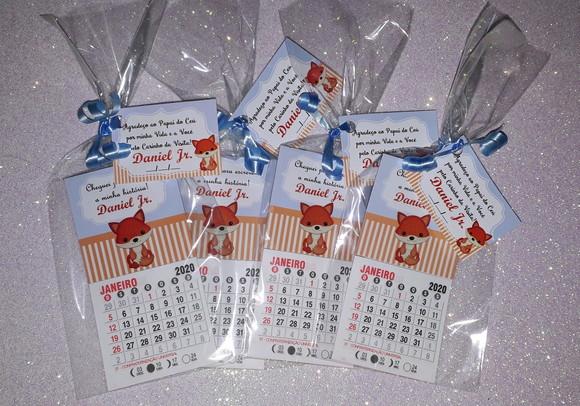Mini Calendário Raposinha