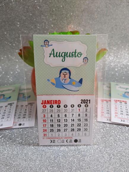 Mini Calendário Ursinho Aviador