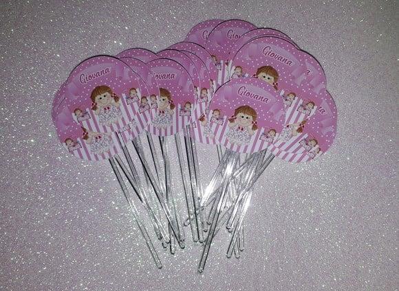 Topper de Docinhos Boneca de Pano