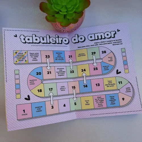Álbum de Figurinhas Dia dos Namorados