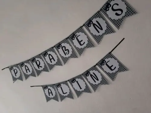 Banderiola Personalizada Mulher Gato