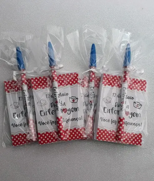 Bloquinho de Anotação + Caneta Enfermagem