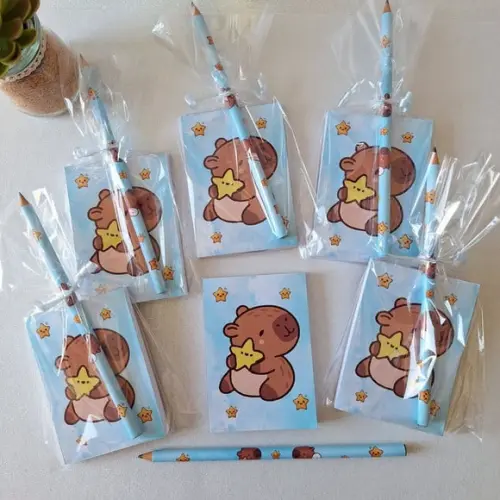 Bloquinho de Anotação + Lápis Capivara