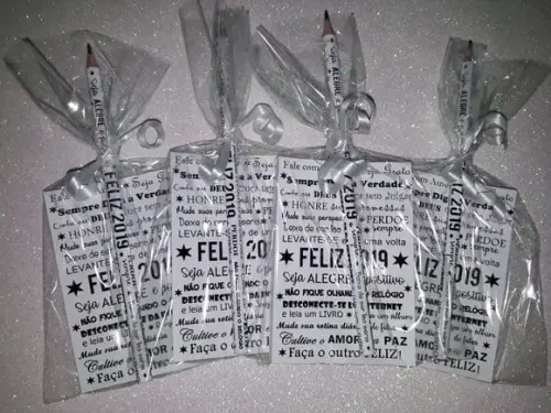 Bloquinho de Anotação + Lápis Fim de Ano
